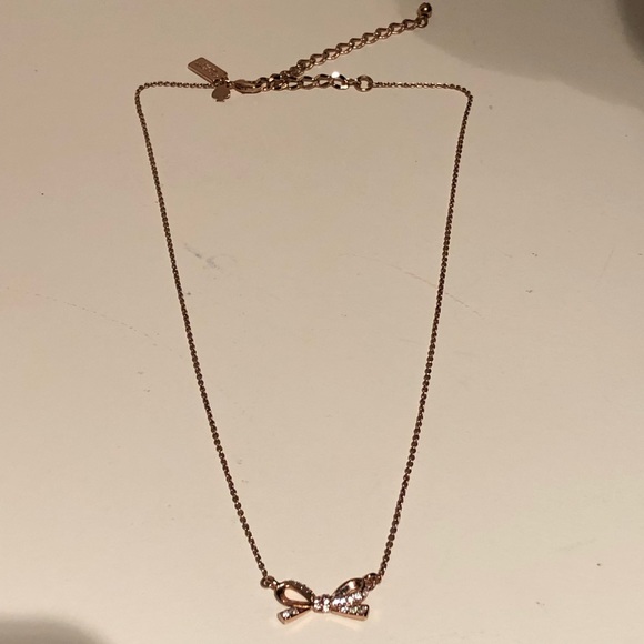 Kate Spade Rose Gold Bowtie Necklace - Picture 5 of 6